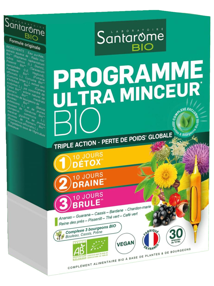 Santarome Programme Ultra Minceur Bio (30 Ampoules)